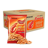 Nongshim Shrimp Crackers, Gochujang Flavor, Crispy Baked Korean Snack, 2.64 oz Bags (Pack of 20)