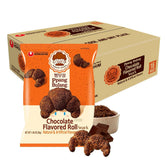 Nongshim Ppang Bujang Chocolate Flavored Roll Snack - Chocolate Flavor Croissant Bakery Good with Cocoa Powder, Soft and Crunchy Korean Snack, 1.94 oz (Pack of 16)