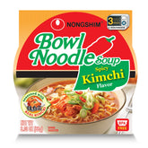 Nongshim Ramen Noodles, Gourmet Instant Ramen bowl, Premium Microwavable Noodle Soup, Kimchi, 3.03 Ounce (Pack of 1)