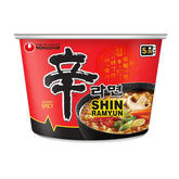 Nongshim Shin Ramyun Big Bowl, Spicy Instant Noodles, Microwaveable, 4.02 Ounce (Pack of 6)