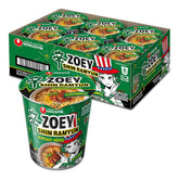 Nongshim Shin Ramyun Burger Hero, Spicy Instant Noodle Cup, Hamburger Taste, 3.35 oz (Pack of 6)