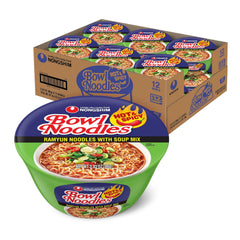 Nongshim Ramen Noodles, Gourmet Instant Ramen bowl, Premium Microwavable Noodle Soup, Hot & Spicy, 3.03 Ounce (Pack of 12)