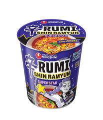 Nongshim Shin Ramyun Superstar, Instant Noodle Cup, Spicy & Smoky, 3.35 oz (Pack of 6)