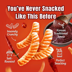 Nongshim Shrimp Crackers, Gochujang Flavor, Crispy Baked Korean Snack, 2.64 oz Bags (Pack of 20)