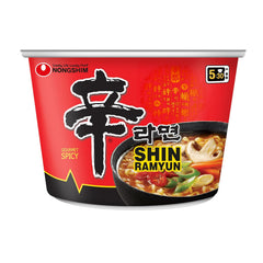 Nongshim Shin Ramyun Big Bowl, Spicy Instant Noodles, Microwaveable, 4.02 Ounce (Pack of 6)