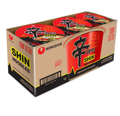 Nongshim Shin Ramyun Big Bowl, Spicy Instant Noodles, Microwaveable, 4.02 Ounce (Pack of 6)