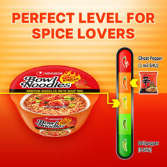 Nongshim Ramen Noodles, Gourmet Instant Ramen bowl, Premium Microwavable Noodle Soup, Kimchi, 3.03 Ounce (Pack of 6)
