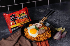 Nongshim Ramen Noodles, Gourmet Instant Ramen Bowl, Premium Microwavable Noodle, Stir-Fry Square, 3.73 Ounce (Pack of 6)