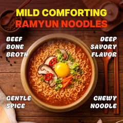 Nongshim Ramen Noodles, Gourmet Instant Ramen, Premium Microwavable Noodle Soup, Ansung, 4.4 Ounce (Pack of 16)