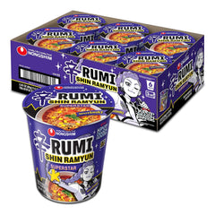 Nongshim Shin Ramyun Superstar, Instant Noodle Cup, Spicy & Smoky, 3.35 oz (Pack of 6)