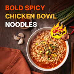 Nongshim Spicy Chicken Noodle Soup Instant Ramen, 12 Pack, Korean Microwaveable Bowl Soup Mix, Ramyun with Veggies, Sabor a Pollo
